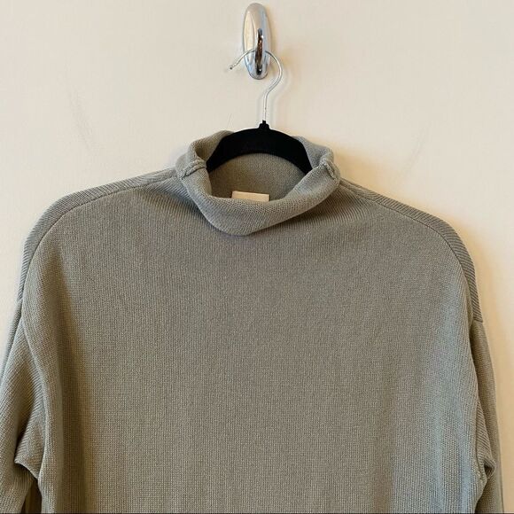 ARITZIA-WILFRED Cyprie Long Sweater-Dry Green Basil (Size:Small) - Picture 9 of 16